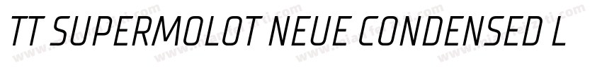 TT SUPERMOLOT NEUE CONDENSED LIGHT字体转换